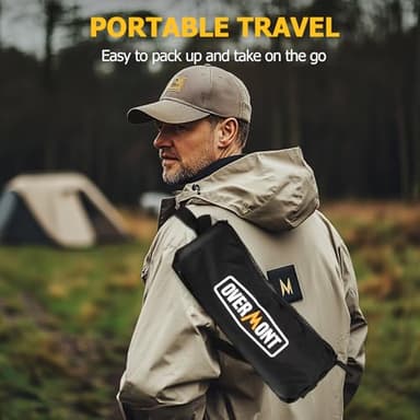 Overmont Ultralight Portable Camping Chair- Lightweight Folding Backpacking Chair, Support up to 330Lbs Compact Beach Chair for Adults with Carry Bag for Backpack Hiking Fishing Outdoor Camp 2pcs - Image 6