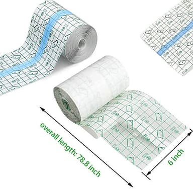 Flatoedu Tattoo Aftercare Bandage Roll 6" x 2 Yard - Waterproof Transparent Film for Tattoo Initial Healing and Skin Repair Adhesive Tattoo Supply Wrap - Image 7