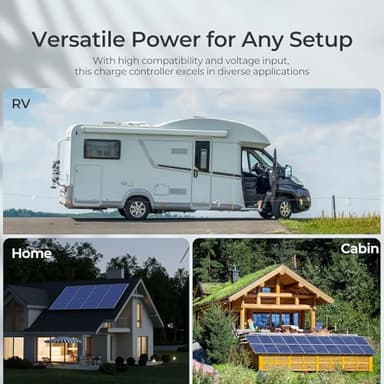 Renogy 60A MPPT Solar Charge Controller 12V/24V/36V/48V Auto, 150V Maximum Solar Input, Compatible with Lithium AGM Gel Batteries, for Home RV Marine Workshop, Rover Lite 60A - Image 8