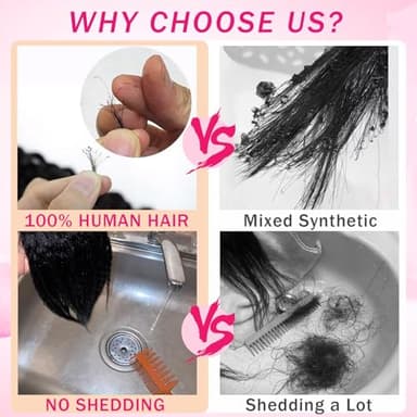 Clip in Hair Extensions Real Human Hair 110g Copper Real Hair Extensions Clip in Human Hair Clip ins 8pcs 18clips Double Weft Human Extensions for Women Hair Loss and Thinning Hair (#350 18inch) - Image 3