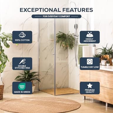 Utopia Towels 4 Pack Premium Bath Towels Set, 27 by 54 Inches, 100% Ring Spun Cotton 600GSM, Lightweight and Highly Absorbent Quick Drying Towels, Perfect for Daily Use, Grey - Image 3