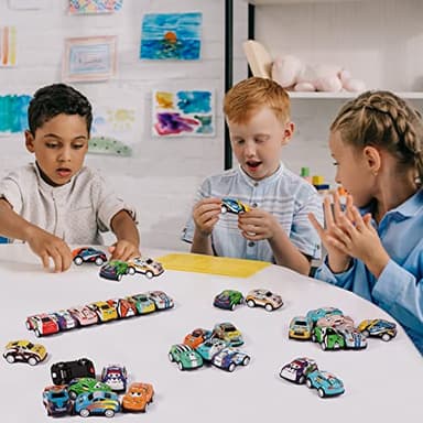 Aruytps 36PCS Mini Pull Back Cars for Kids Toddlers 3-5 4-8 Years Old, Race Cars Party Favors Bulk Vehicles Set, Classroom Prizes Box Pinata Fillers for Boys and Girls - Image 6