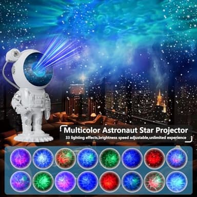 Astronaut Galaxy Projector - Space Light Projector for Bedroom Kids, Astronaut Night Light Projector, Star Light Projector Galaxy with Timer & Remote, Christmas Gift for Kids, Room Decor, Party - Image 3