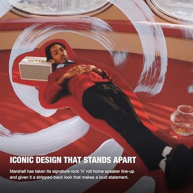 Marshall Stanmore III Bluetooth Home Speaker - Loud Stereo Sound with Bass and Treble Controls | Plug-in Powered | Record Player Compatible | RCA and 3.5 mm Aux Inputs - Cream - Image 3