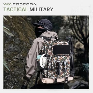 COSCOOA 50L Military Tactical Backpack for Men,Water Resistant Day Backpack Molle Army 3 Days Assault Pack Bug Out Bag,Heavy Duty Hiking Treeking Gym Rucksack - Image 2