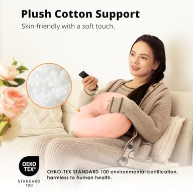 SupeDesk Tablet Pillow Stand for Reading, Adjustable Tablet Stand Phone Holder for Bed with Detachable Snack Bowl, Fits 4.7"-13" Kindle/Phones/Tablets, Watch Videos, Stream Media, Pink - Image 6