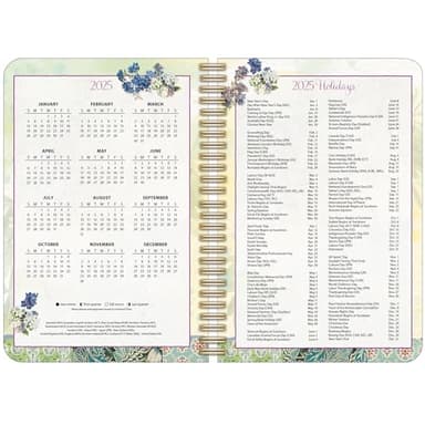 LANG Garden Botanicals 2025 Spiral Engagement Planner (25991011098) - Image 4