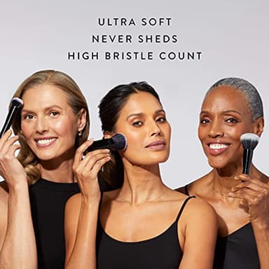 LAURA GELLER NEW YORK All-Over Eye Shadow Brush, Black Wooden Handle - Image 4