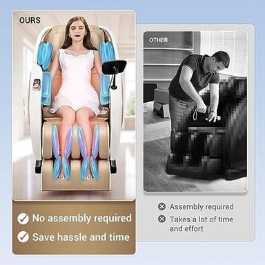 Massage Chair Full Body with Heat, Full Body Zero Gravity Shiatsu Massage Chair, Kneading Recliner w/ 20 Auto Modes, Foot Massage, Bluetooth, USB Charging Port, Touch Screen Controller - Image 6
