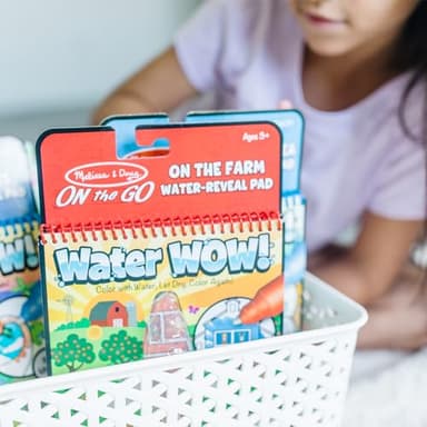 Melissa & Doug On the Go Water Wow! Reusable Color with Water Activity Pad 3-Pack, Jungle, Safari, Farm - FSC Certified - Image 7