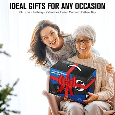 Gifts for Mom, Dad, Men, Women & Loved Ones – Air Compression Leg Massager with Heat – Ideal for Christmas, Mother Day & Father Day – Relieves Muscle Fatigue for Feet, Legs, Calves, Thighs, and Knees - Image 7