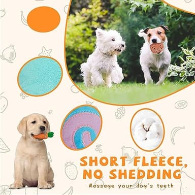 QTwoof Charming Chorus 20-Pack Squeaky Dog Toys Set - Included 4 Dog Bags, Plush Puppy Toys with Irresistibly Cute Characters for Small Dogs, Interactive Dog Squeak Toys for Fun&Teeth Cleaning - Image 3