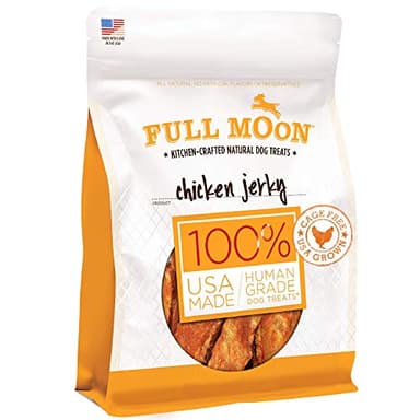 Full Moon Chicken Jerky Healthy All Natural Dog Treats Human Grade Made in USA Grain Free, 1.5 Pound (Pack of 1) - Image 5
