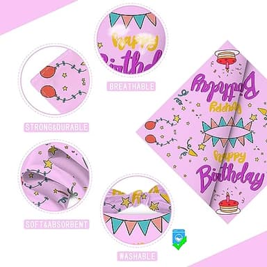 Liboom Birthday Dog Bandanas 2 Packs,Purple Pet Scarf for Boys and Girls,Baseball Game Bandana for Small or Large or Extra Large Dogs (X-Large),Premium Durable Fabric - Image 3