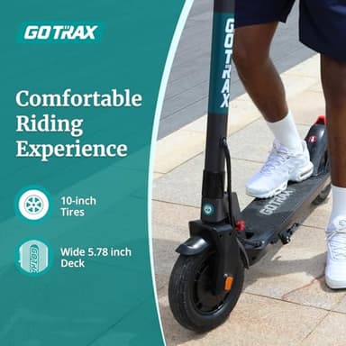 Gotrax XR ELITE MAX Electric Scooter -10" Pneumatic Tires, Max 20 Miles Range, 15.5Mph Speed Power by 350W Motor, Large Digital Display and Cruise Control for Foldable Commuter E-Scooter for Adult - Image 4