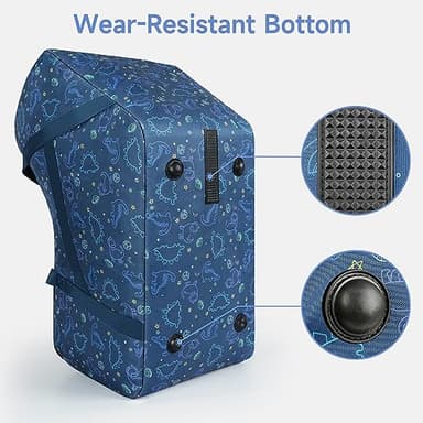 YOREPEK Infant Car Seat Travel Bag Compatible with Nuna Pipa Car Seat and Base,Fit for Graco SnugRide 35 Lite and Base,Car Seat Carrier for Airport,Carseat Travel Cover for Baby Travel Essentials,BLUE - Image 6