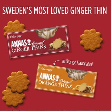 Annas Thins - Ginger Pepparkakor - 5.25 Ounce (Pack of 12) non GMO + Vegan - Image 4