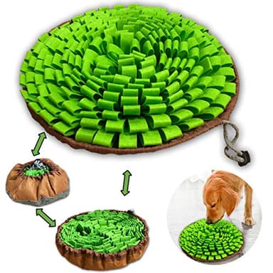 Pet Snuffle Mat for Dogs,Interactive Feed Puzzle for Boredom,Encourages Natural Foraging Skills for Cats Rabbits Dogs Bowl, Dog Treat Dispenser Indoor Outdoor Stress Relief,Travel Portable and Compact - Image 1