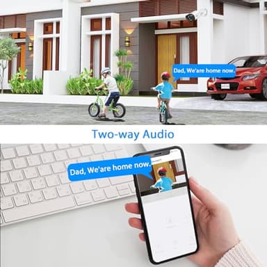 Hiseeu 5MP WiFi Security Camera System Outdoor,12Pcs 16CH NVR Camera Surveillance System,Color Night Vision, Spotlight& Siren Alarm,2-Way Audio,3TB HDD for 24/7 Recordings - Image 3