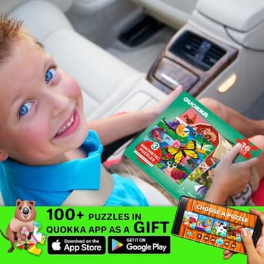 QUOKKA Magnetic Puzzles for Kids Ages 4-6 - 36 Pieces Sudoku Toddler Puzzles Ages 2-4 - Travel Games for Kids Ages 3-5 - Animal Farm Bugs Toddler Travel Toys - Car Airplane Road Trip Games - Image 6