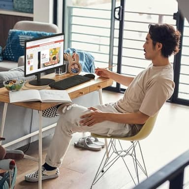 HP 2025 22" FHD All-in-One Desktop Computer • The New Version for Everyday Use • Latest 13th Gen Intel Quad-Core CPU • 16GB DDR5 • 128GB Storage • HDMI • Type-C • Wi-Fi • HD Webcam • Win11 Pro • Black - Image 6