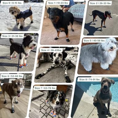 Aokown Dog Shoes for Small Dogs, Puppy Dog Boots for Winter Snow, Hot Pavement, Dog Booties & Paw Protectors Size 1 - Image 3