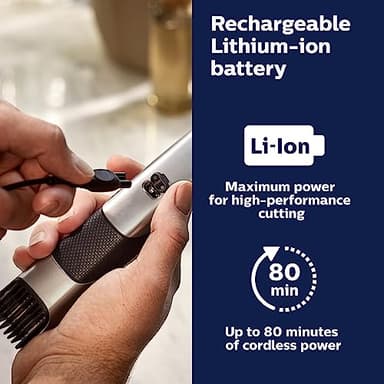 Philips Norelco Bodygroom 7000 Series, Showerproof Groin and Body Trimmer for Men, Precise Body Grooming, Adjustable Comb, Safe Even Below The Belt, 80 Min. Runtime, Model BG7030/49 - Image 7