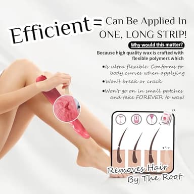 KOTAMU Wax Kit Pink Digital Hair Removal Waxing Kit for Women & Men Hot Wax Warmer Pot for Face, Eyebrow, Body, Brazilian, Bikini, Sensitive Skin Waxing Machine with 25 Accessories for Home Salon - Image 8