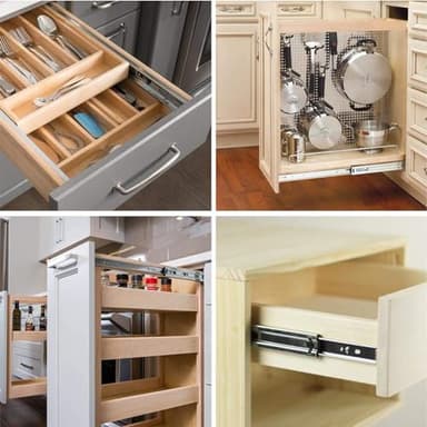 LONTAN 10 Pairs Soft Close Drawer Slides 20in SL4502S3-20 Ball Bearing Full Extension Dresser Drawer Glides Side Mount Heavy Duty Cabinet Rails 100lb Capacity - Image 9