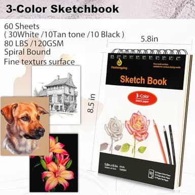 Daerthotk Colored Pencils Drawing Set Sketching Kit 42PCS Coloring Supplies Kit Ideal for Drawing Blending Shading, Watercolor Color Pencils Set, Art Pencils Gift for Artists Adults Beginners - Image 3