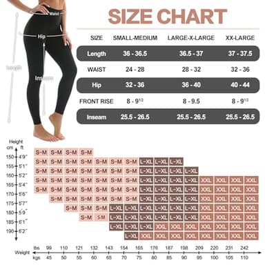 Laite Hebe Leggings for Women - High Waisted Full Length Buttery Soft Yoga Pants for Workout Athletic Daily - Image 7
