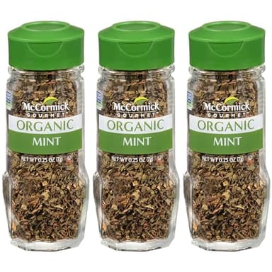 McCormick Gourmet Organic Mint, 0.25 oz (Pack of 3) - Image 1