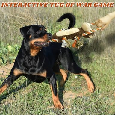CneeeeeB Squeaky Durable Dog Toy Large Breed, Tug of War Dog Interactive Toy, Stuffed Plush Puppy Toy with Crinkle Paper for Small, Middle, and Big Dogs Monkey,Orangutan Shape - Image 5