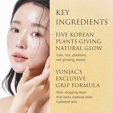YUNJAC YUNJAC Skin Perfecting Protective Base Prep (1.35 fl oz) - Grip Primer, Skin Perfecting Korean Makeup Base. Silicone Free Serum texture Base for Glowing and Long-Lasting Makeup - Image 6