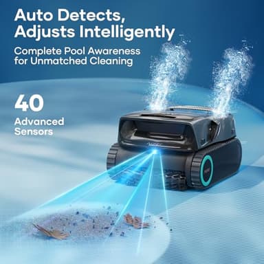 Aiper Scuba X1 Pro Max All-in-One Pool Cleaning Robot & Pool Skimmer, 8500 GPH Power, Smart Adaptive Path, Pool Mapping, Double Filtration, Smart Surface Parking, Pool Vacuum for All Inground Pools - Image 4