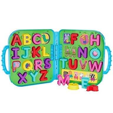 Peppa Pig Peppa’s Alphabet Case, ABC Learning Toys, Puzzle Preschool Games for Classroom, Back to School Gifts for Kids, Ages 3+ - Image 10