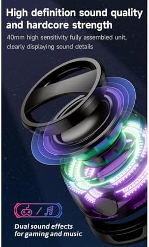 2 Pcs G200 Magnetic Bluetooth Speaker,Multifunctional Portable Mini Speaker with Multi RGB Color Light Show-3D Surround Sound Effect,Christmas Birthday Gifts - Image 5