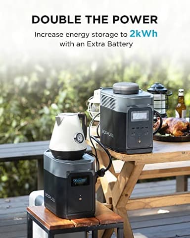 EF ECOFLOW Delta 2 Smart Extra Battery, 1024Wh LiFePO4 Expansion Battery for Power Station DELTA2 - Image 2