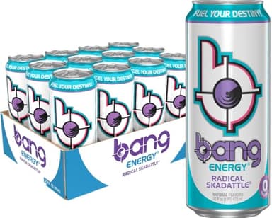 Bang Energy Radical Skadattle, Sugar-Free Energy Drink, 16-Ounce (Pack of 12) - Image 3