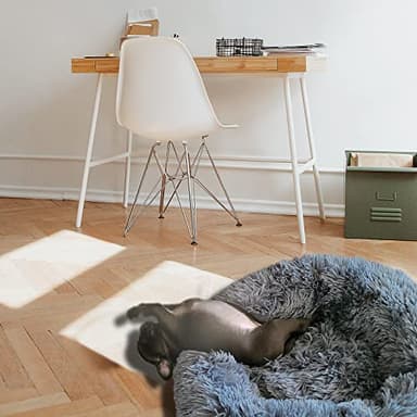 nononfish Puppy Bed for Small Dogs Washable Donut Calming Pet Beds with Anti-Anxiety Fits up to 15 lbs Pets,23 Inches Dark Gray - Image 6