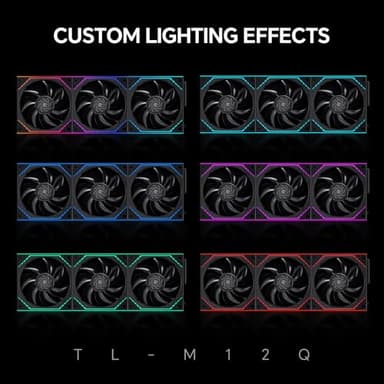 Thermalright TL-M12QR X3 120mm PC Reverse Blade Case Fans, Daisy-Chain | 1500RPM | ARGB | Dual Infinity Mirrors Lighting for Gaming Build(3-Pack) - Image 6