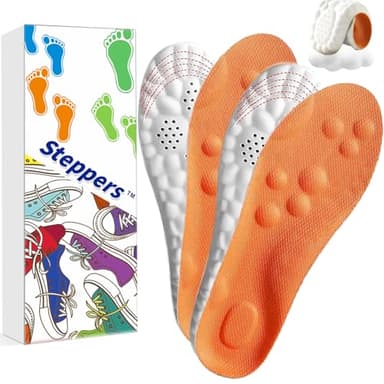 Steppers Insoles for Men and Women Adjustable Size, 2 Pairs 4d Cloud Insole for Mens,Boot Insoles for Menn, Memory Foam Shoe Insertss for Women (M) - Image 1