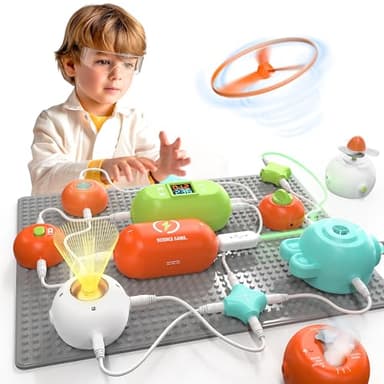 Science Kits for Kids - STEM Kits for Kids, Electronics Exploration Kit, Over 420 Projects, 35 Circuit Parts, STEM Educational Toy Gifts for Kids Boys Girls Ages 3 4 5 6 7 8 9 10 11 12 - Image 1
