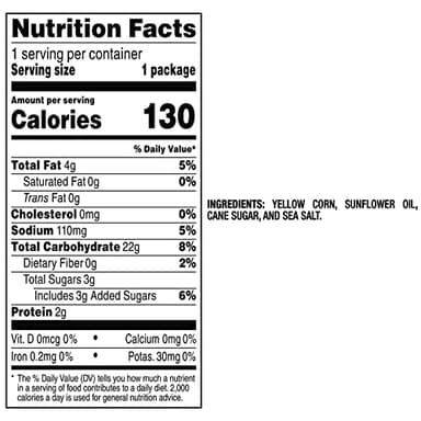 PopCorners Popped Corn Snacks, Kettle Corn, 1 Ounce (Pack of 20) (Packaging May Vary) - Image 6