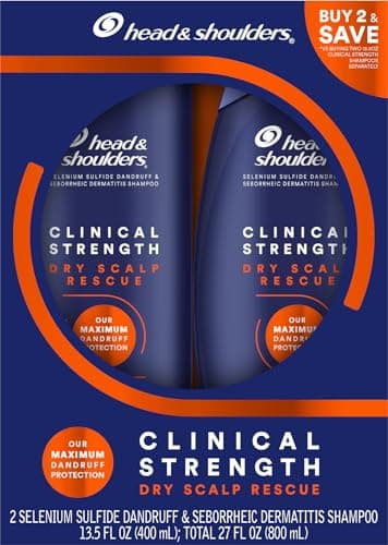 Head & Shoulders Clinical Dandruff Defense + Dry Scalp Rescue Shampoo 13.5 oz Twin Pack - Image 9