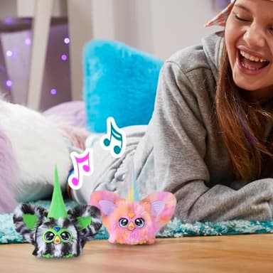Furby Furblets Fierce & Fabulous 2 Pack, Greenie-Meanie & May-May with 45 Sounds Each, Electronic Plush Toys for Girls & Boys, Back to School Gifts, Ages 6+ (Amazon Exclusive) - Image 6