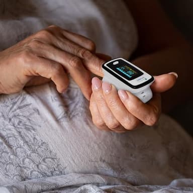 Innovo Deluxe iP900AP Fingertip Pulse Oximeter Blood Oxygen Saturation Monitor with Alarm, Plethysmograph and Perfusion Index - Image 3