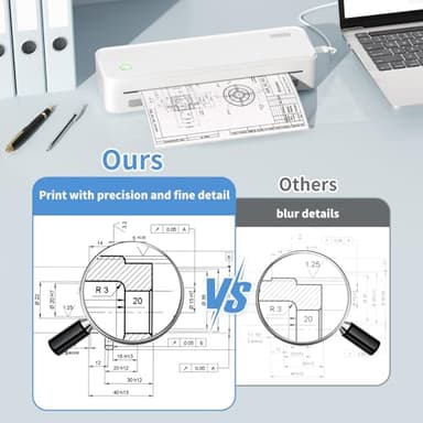 JADENS Portable Printers Wireless for Travel, Thermal Inkless Printer, Support 8.5" X 11" Thermal Paper, Compatible with iOS, Android & Laptop - Image 4
