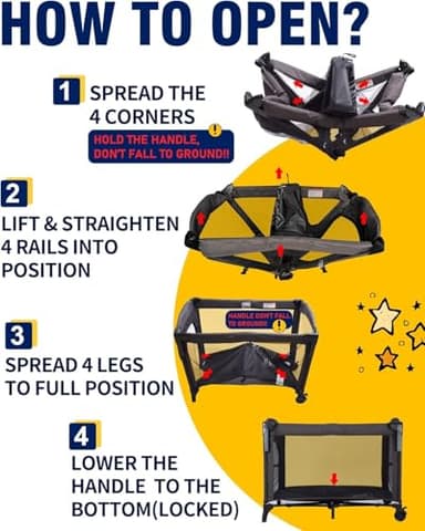 BEKA 4 in 1 Baby Bassinet Bedside Sleeper, Baby Bedside Crib 4 Functions, Bedside Bassinet Crib Sleeper, Playard, Changing Table, Baby Bassinet for Newborn Baby - Image 9