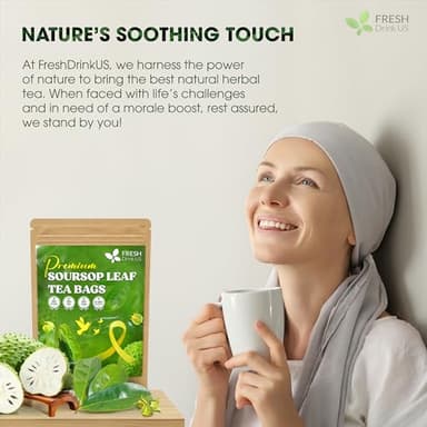 40 Premium Soursop Graviola Leaf Tea Bags, 100% Natural and Pure from Soursop Leaves, Handmade, Made With Natural Materials-Corn Fiber Tea Bag, Sugar/Caffeine/Gluten Free, Hoja Guanabana Tea - Image 4